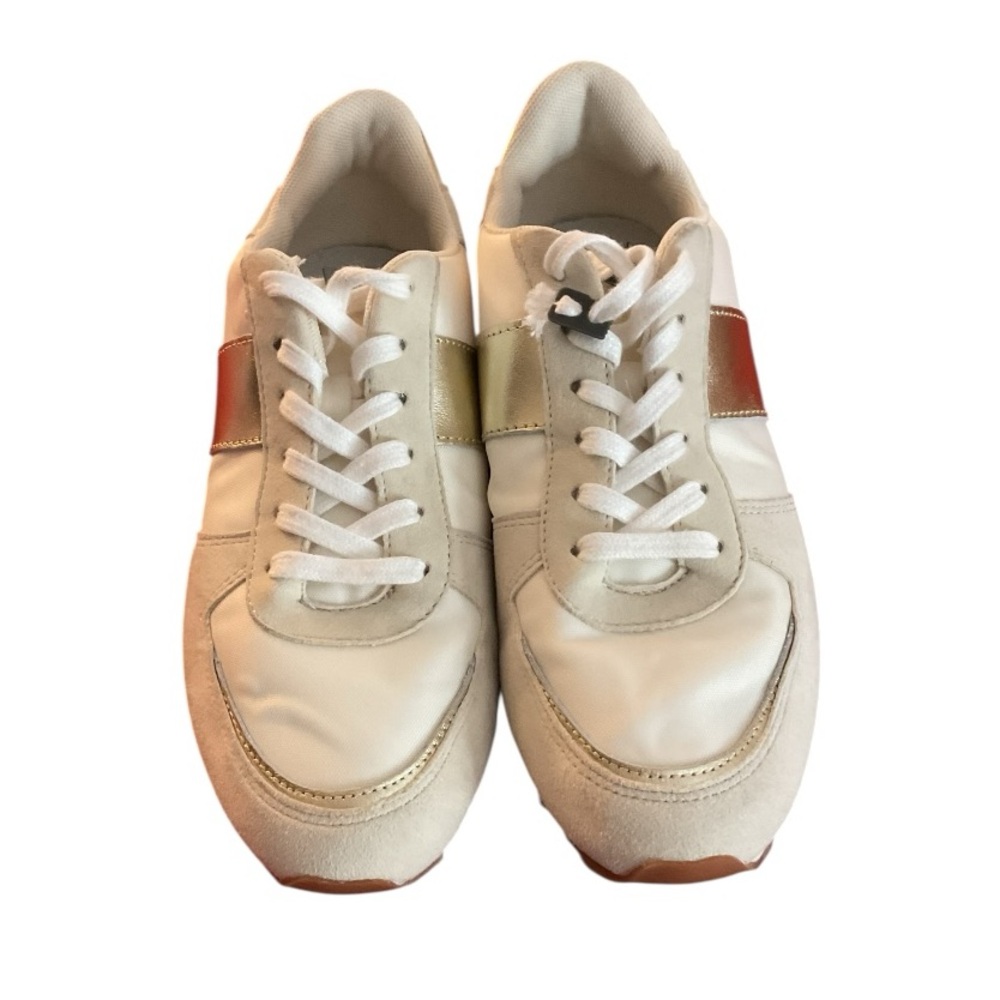 (NWOB) J. Crew Women's Sneakers in Cream and Gold